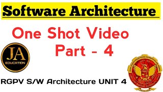 Software Architecture RGPV  One Shot Part 4  RGPV Software Architecture [upl. by Osrick650]