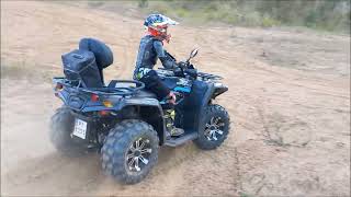 Mocna ekipa  Canam Maverick X3 Turbo Renegade 1000 CFMoto 450 520 Suzuki LTZ 400 Swap MT07 [upl. by Aerol]