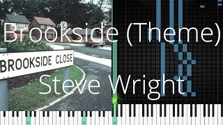 🎹 Piano SoloBrookside Theme Steve WrightSynthesia Piano Tutorial [upl. by Ainesej516]