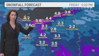 Cleveland area weather forecast Timeline for Fridays storm [upl. by Gabriel750]