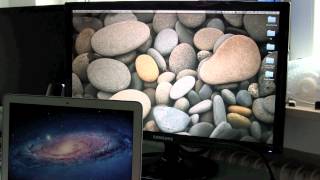 Samsung SyncMaster Monitor SA300 BL First Look Test with MacBook [upl. by Kowtko]