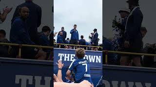 Ipswich town FC enters into premier league👏Bus parade through town premierleague football viral [upl. by Nhor]