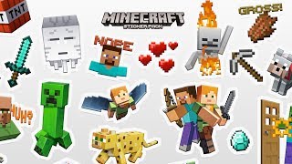 Minecraft Sticker Pack  out now on iOS [upl. by Llennoc]