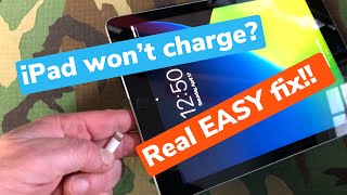 iPad not charging or Loose port DIY Real EASY fix  Save your  iPhone too [upl. by Yenduhc]