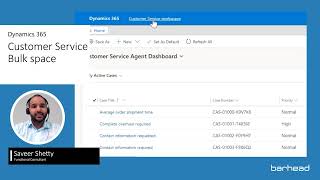 Dynamics 365  Customer Service Bulk Space [upl. by Llertnad]