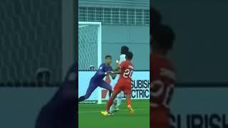 Singapore player Ilhan Fandi gets concussion 😨 [upl. by Eniotna350]