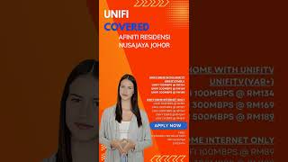 Unifi Covered AFINITI RESIDENSI NUSAJAYA JOHOR unifijohor tmunifi [upl. by Nacnud]