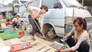 The genius girl repairs and restores a severely damaged old car [upl. by Jamel]