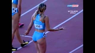 Alenka Bikar 2005 Mediterranean Games 200m Women 2365 HD BETTER QUALITY [upl. by Remington]