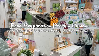 Beres Beres Belanja Mingguan  LANJUT FOOD PREPARATION RUTINITAS PAGI IRT DI RUMAH MINIMALIS [upl. by Winola]