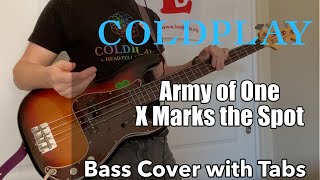 Coldplay  Army of One Bass Cover WITH TABS [upl. by Thurlough]