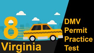 Virginia DMV Permit Practice Test 8  2018 [upl. by Persse578]