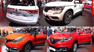 TOP 3 new Renault SUVs Renault Koleos Renault Captur Renault Kadjar 2016 2017 model [upl. by Hailey]