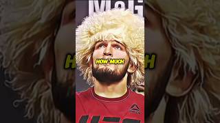 KHABIB made how much 💰🤑 ufc khabibnurmagomedov [upl. by Symer]