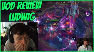 Caedrel Reviews Ludwigs League Gameplay In Prep For Their Coaching Session [upl. by Atinaj]