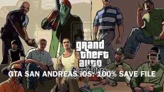 GTA SAN ANDREAS iOS 100 COMPLETED SAVE FILE [upl. by Assetak]