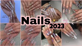 Tendencia en Uñas Acrílicas para 2024 ✨💅Diseños de Uñas Nuevos y Modernos💞uñas nailart trending [upl. by Anahir]