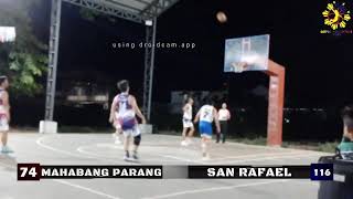 MAHABANG PARANG VS SAN RAFAEL GAME 2 [upl. by Stuckey]