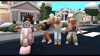 BUILDING A TOWN ON BLOXBURG FOR MY NEW ROLEPLAY SERIES PART 2 FT BELLZA LILY AND BRUNA [upl. by Atirec588]