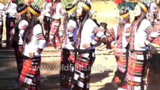 Cheraw Dance famous Bamboo dance of Mizoram [upl. by Niamart176]