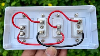 Best switch board connection 😇 2Socket  2Switches board [upl. by Hannavahs568]