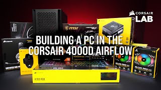 CORSAIR 4000D Airflow PC Build – Ryzen 5950X With RX 6900 XT [upl. by Euqinna]