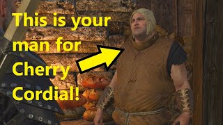 Where to Find Cherry Cordial  The Witcher 3  Where Get Cherry Cordial Where buy cherry cordial [upl. by Gustafsson480]