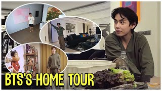 BTSs Home Tour Jimin V Jungkook RM JHope [upl. by Lehcor]