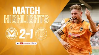 HIGHLIGHTS  Newport County AFC 21 Walsall [upl. by Eitsim]