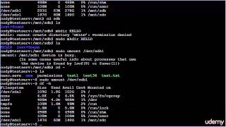 028 Managing the filesystem Part 2 blkid mount umount etc fstab [upl. by Gerrit]