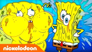 SpongeBob Soaking It Up For 21 Minutes 🧽  Nicktoons [upl. by Carry]