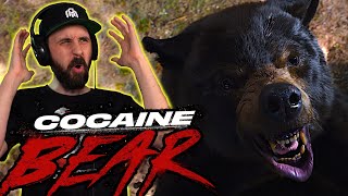 COCAINE BEAR MOVIE REACTION First Time Watching [upl. by Upton566]