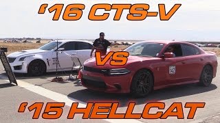 CHARGER HELLCAT VS CAMARO ZL1 RACE [upl. by Merfe70]