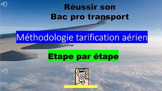 Méthodologie tarification aérien avec calcul de lassurance bac pro transport [upl. by Cornie]