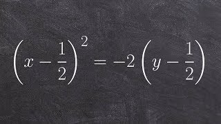 Graph a parabola with the vertex and fractions [upl. by Pacian]