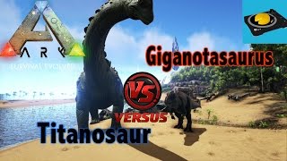 Ark Insight Titanosaur VS Giga [upl. by Showker]