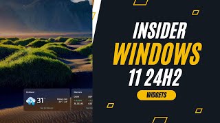 Windows 11 Insider 261201252 Widgets en la pantalla de bloqueo😍🥰 [upl. by Arlina523]