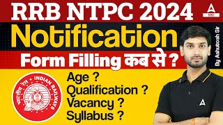 RRB NTPC New Vacancy 2024  RRB NTPC Form Syllabus Age Qualification  NTPC New Vacancy 2024 [upl. by Eduard819]