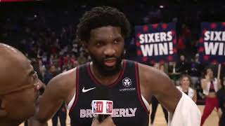 Joel Embiid Historical 70 Points PostGame Interview  San Antonio Spurs vs Philadelphia 76ers [upl. by Tearle]