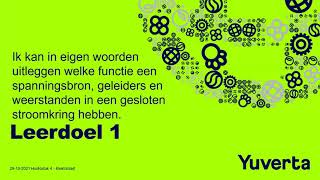 NaSk1  Nova 4 vmbo KGT  H4  Elektriciteit  Leerdoel 1  Spanning stroomsterkte en weerstand [upl. by Palmira]