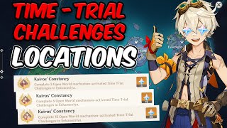 ALL 18 Time Trial Challenges in Enkanomiya FULL GUIDE  Get the Kairos Constancy Achievement [upl. by Cirdet439]