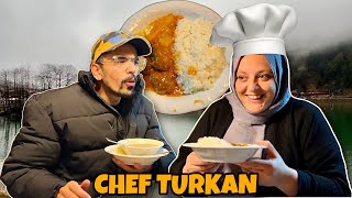 CHEF TURKAN NY BANAYA TURKISH DINNER  Trabzon Pohnch Gaye [upl. by Shayna]