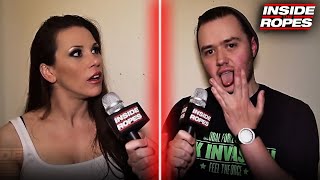 Mickie James Talks THAT Gesture At WrestleMania 22 [upl. by Rimidalv]