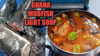 HOW TO PREPARE MUDFISH LIGHT SOUPTRADITIONAL FISH SOUP RECIPE BY XVEE [upl. by Winstonn]