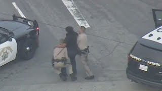 Fight breaks out after end of police chase [upl. by Aurelea871]