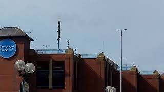 Hörmann ECN3000 Flood Siren Freshney Place Grimsby UK Part1 [upl. by Burty548]