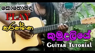 Kumuduliye  කුමුදුලියේ  Guitar Tutorials  07 [upl. by Ydner]