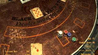 Fallout New Vegas Lets gamble and break the casinos tutorial w commentary [upl. by Ilam]