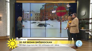 Meteorologen quotEn av de värsta snöstormarna som man känner tillquot  Nyhetsmorgon TV4 [upl. by Claresta]