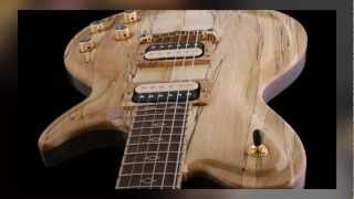 Vibrance Guitars 013 Spalted Maple SingleCut Demo [upl. by Ainnat]